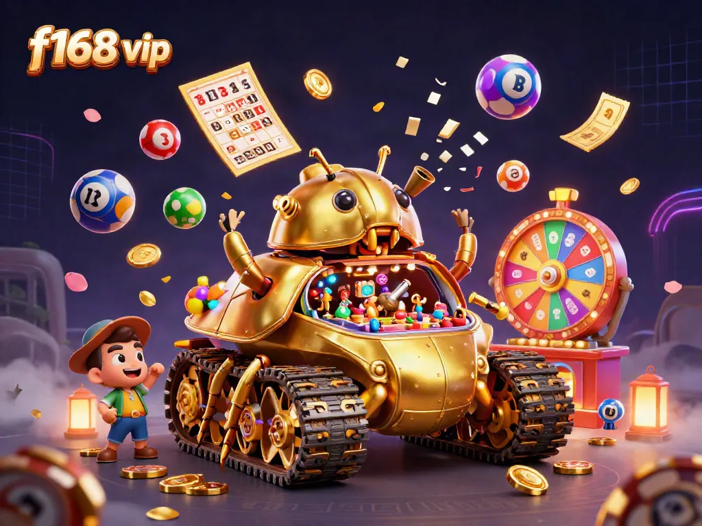 Experience thrilling games in the vibrant f168 vip casino with golden elements and exciting lively atmosphere.